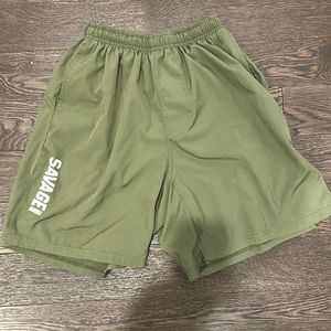 Savage barbell men’s size medium olive green shorts
